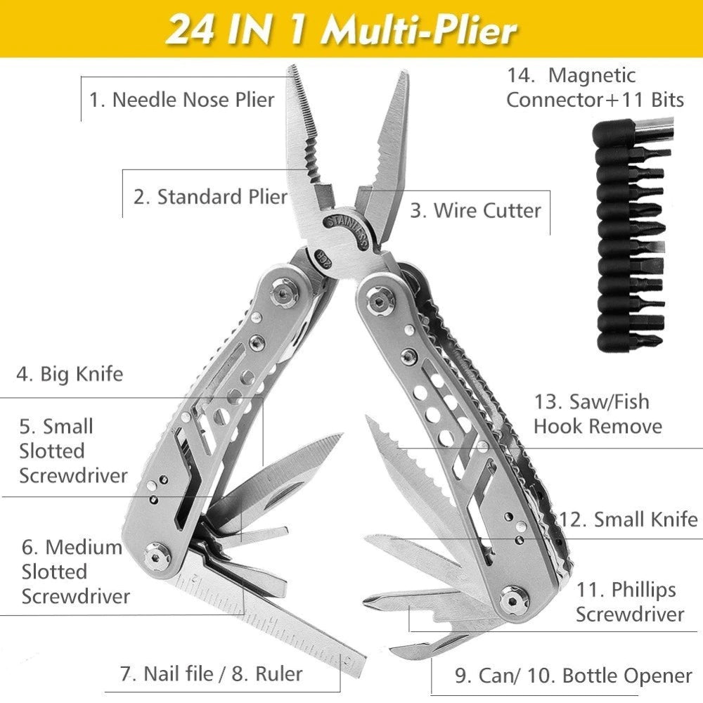 24 in 1 Pocket Multi Tool Set